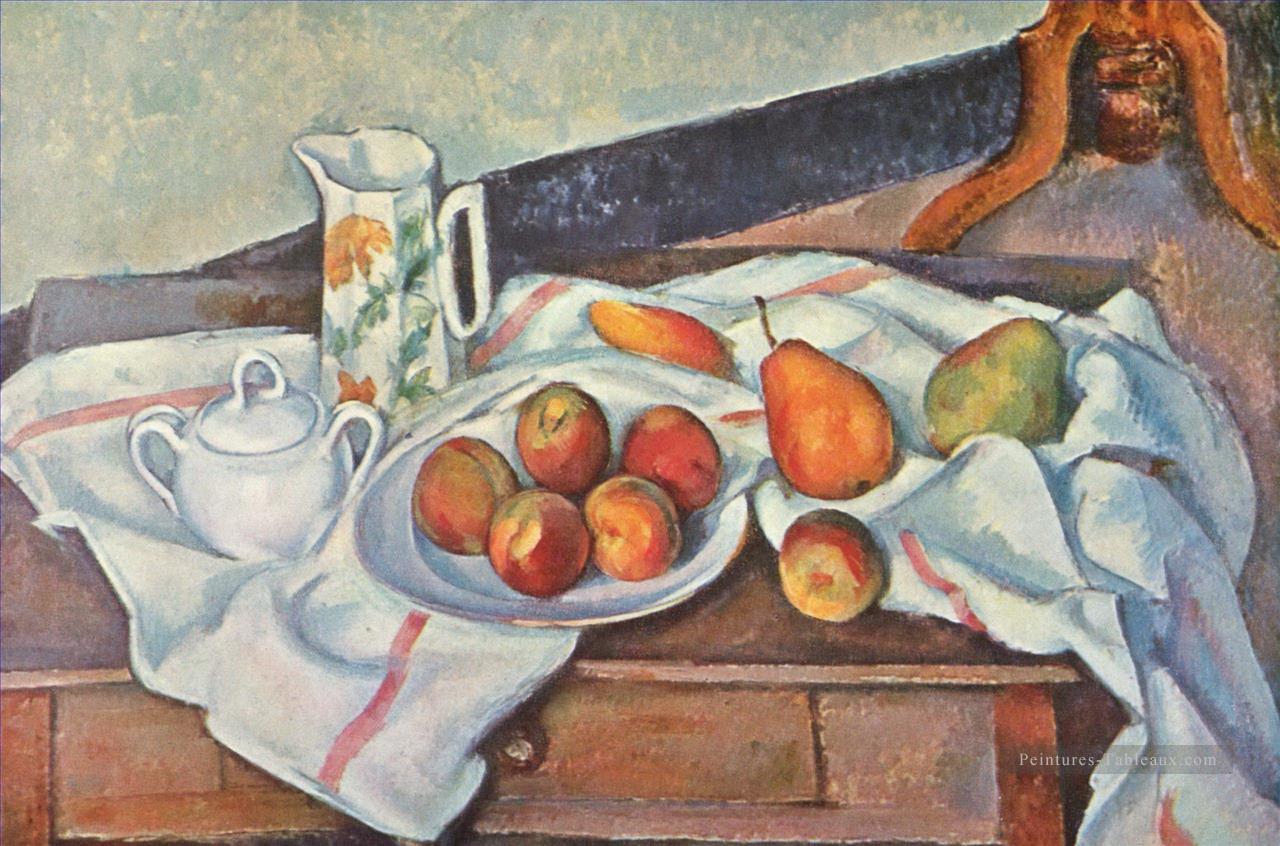 Nature morte avec sucre Paul Cézanne Peintures à l'huile